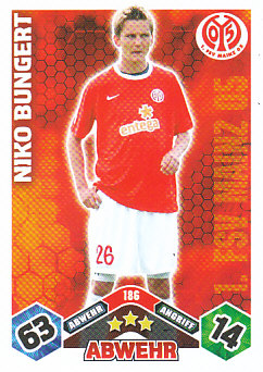 Niko Bungert 1. FSV Mainz 05 2010/11 Topps MA Bundesliga #186